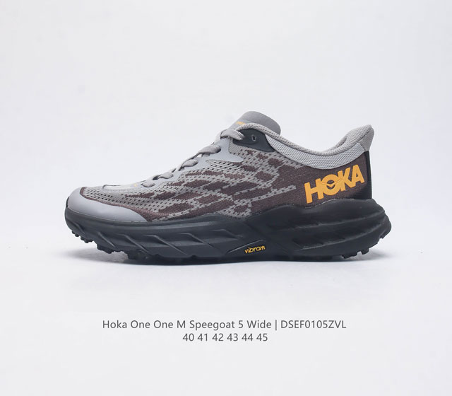 Hoka One One Speedgoat5 飞速羚羊5 飞速羚羊系列的第五代越野跑鞋男士运动鞋 从众多用户反馈上来看 飞速羚羊 Speedgoat 系列算是