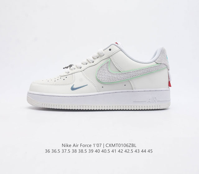 耐克nike Air Force 1 Low 空军一号 Af1 低帮百搭休闲运动板鞋 柔软 弹性十足的缓震性能和出色的中底设计 横跨复古与现代的外型结合 造就出