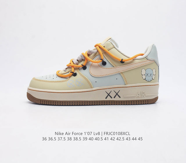 公司级 Af1耐克 Nike Air Force 1 07 Low 空军一号 解构绑带 双鞋带 厚底增高运动板鞋 原楦头原纸板 打造纯正空军版型 专注外贸渠道