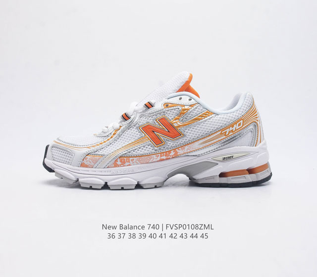 New Balance Mr740 Nb新百伦系列复古老爹风休闲运动慢跑鞋 采用轻质牛剖革拼接透气网眼衬垫织物鞋面材质 T-Beam大底提供足步弓支撑 保持步态