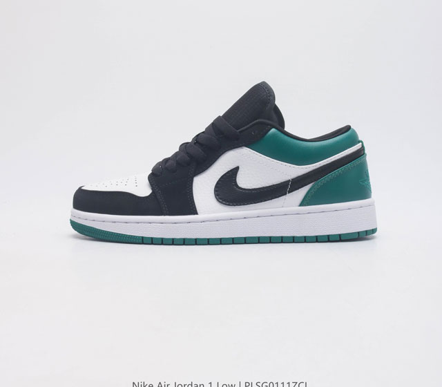 头层皮 耐克 乔丹1代 Air Jordan 1 Low Aj1 乔1 低帮复古文化休闲运动篮球鞋 此款鞋从1985 年面世的元年款汲取设计灵感 采用简洁大方的