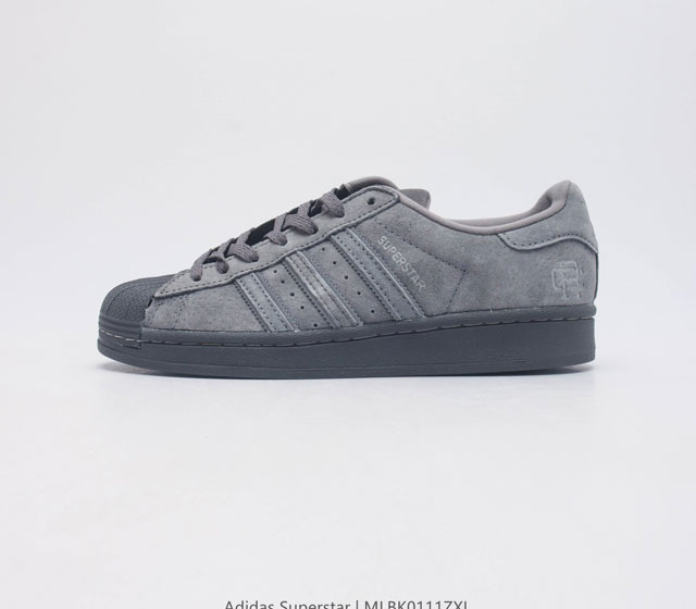 阿迪达斯 Adidas Superstar 三叶草经典贝壳头系列 新款休闲板鞋潮流男女士运动鞋 鞋面柔软皮革材质 标志性的贝壳鞋头 锯齿三条纹 简约的线条 就连