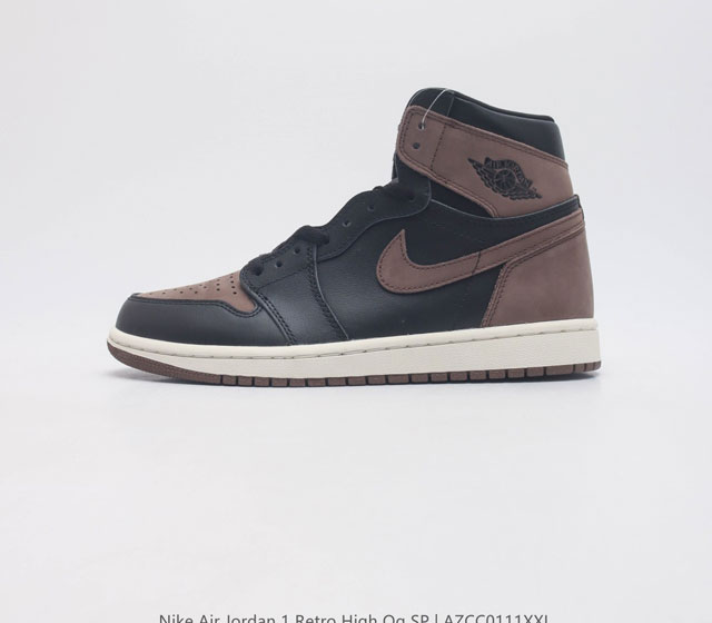 公司级 耐克 Nike Air Jordan 1 Retro High Og 乔丹一代 乔丹1 篮球鞋复刻运动鞋 倒钩 Aj1皮面高帮板鞋的设计灵感源自运动夹克