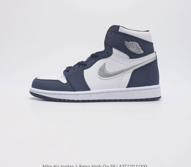 公司级 耐克 Nike Air Jordan 1 Retro High Og 乔丹一代 乔丹1 篮球鞋复刻运动鞋 倒钩 Aj1皮面高帮板鞋的设计灵感源自运动夹克