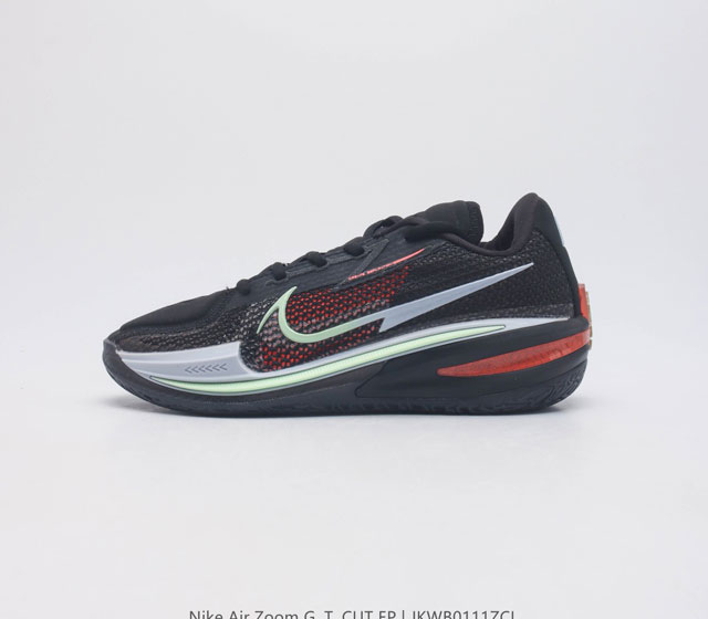 公司级 双气垫 Nike Air Zoom G T Cut 3 Ep耐克新款实战系列篮球鞋 全掌react Zoom Strobel 后跟zoom 离地面更近的