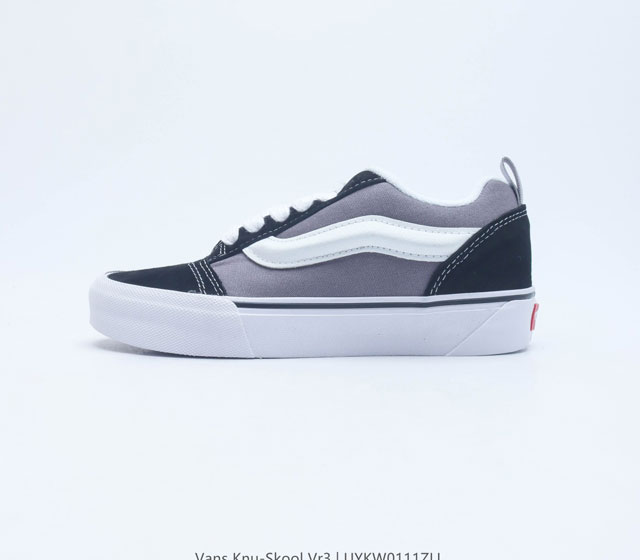 万斯 Vans Knu-Skool Vr3 Lx 面包鞋 坎普尔 茱利安系列低帮复古硫化休闲运动板鞋 肥胖版大logo 要说整个 年最为热门的鞋型之一 面包鞋