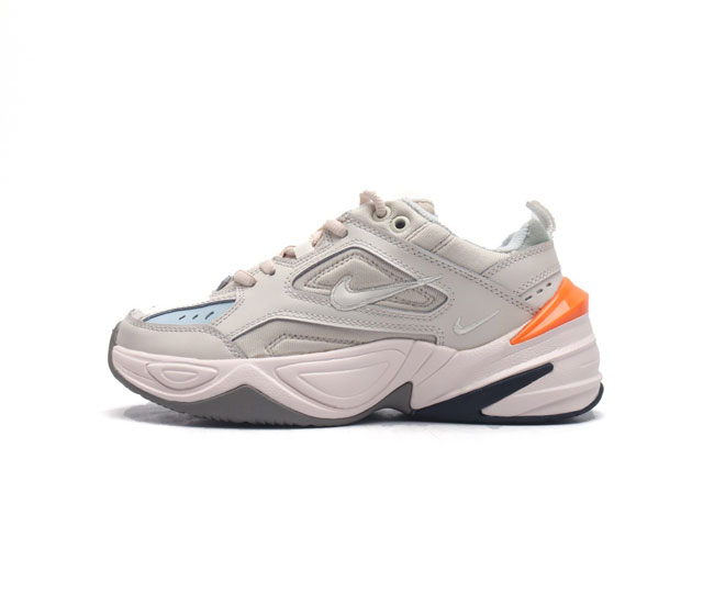 公司级 耐克 Nike M2K Tekno 男女子运动鞋厚底老爹鞋经典复古休闲慢跑鞋 从 Monarch 系列汲取灵感 以太空时代细节演绎未来风范 分层鞋面借鉴