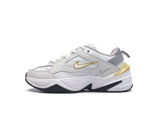 公司级 耐克 Nike M2K Tekno 男女子运动鞋厚底老爹鞋经典复古休闲慢跑鞋 从 Monarch 系列汲取灵感 以太空时代细节演绎未来风范 分层鞋面借鉴