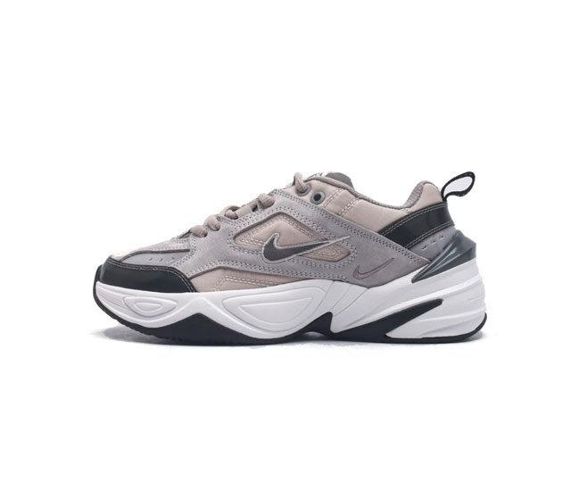 公司级 耐克 Nike M2K Tekno 男女子运动鞋厚底老爹鞋经典复古休闲慢跑鞋 从 Monarch 系列汲取灵感 以太空时代细节演绎未来风范 分层鞋面借鉴