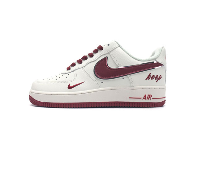 耐克 Nike Air Force 1 07 空军一号af1 低帮百搭厚底增高休闲运动板鞋 柔软 弹性十足的缓震性能和出色的中底设计 横跨复古与现代的外型结合