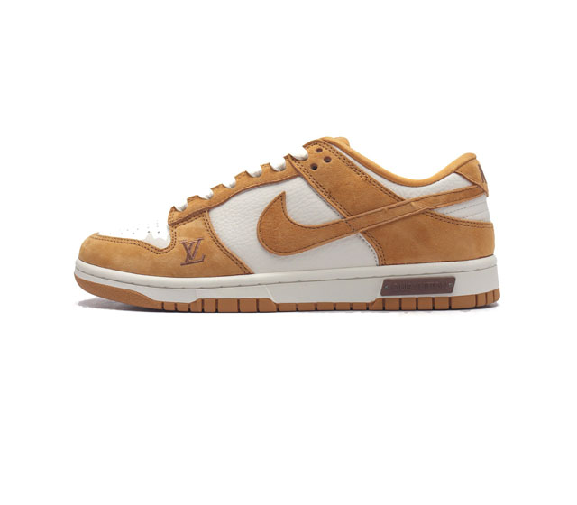 耐克 Nike Dunk Low Retro 运动鞋 路易威登 Lv联名款复古板鞋 作为 80 年代经典篮球鞋款 起初专为硬木球场打造 后来成为席卷街头的时尚标