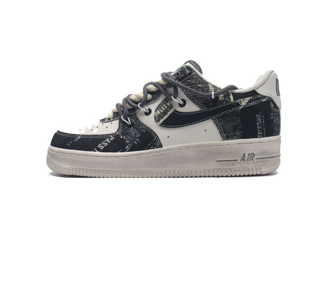 公司级 Af1耐克 Nike Air Force 1 07 Low 空军一号 解构绑带 双鞋带 厚底增高运动鞋 原楦头原纸板 打造纯正空军版型 专注外贸渠道 全