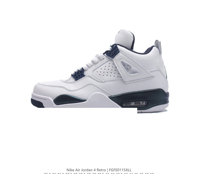 公司级 耐克 Nike Air Jordan 4 Retro Og迈克尔 乔丹aj4代乔4 中帮复古休闲运动文化篮球鞋 秉承轻量化的速度型篮球鞋设计思想完成设计