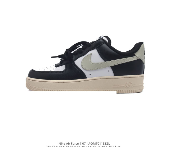 耐克 Nike Air Force 1 07 空军一号af1 低帮百搭厚底增高休闲运动板鞋 柔软 弹性十足的缓震性能和出色的中底设计 横跨复古与现代的外型结合