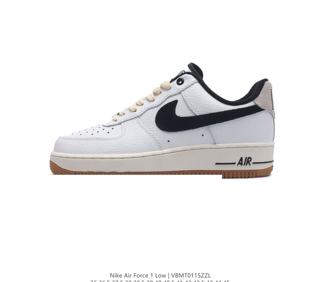 耐克 Nike Air Force 1 07 空军一号af1 低帮百搭厚底增高休闲运动板鞋 柔软 弹性十足的缓震性能和出色的中底设计 横跨复古与现代的外型结合