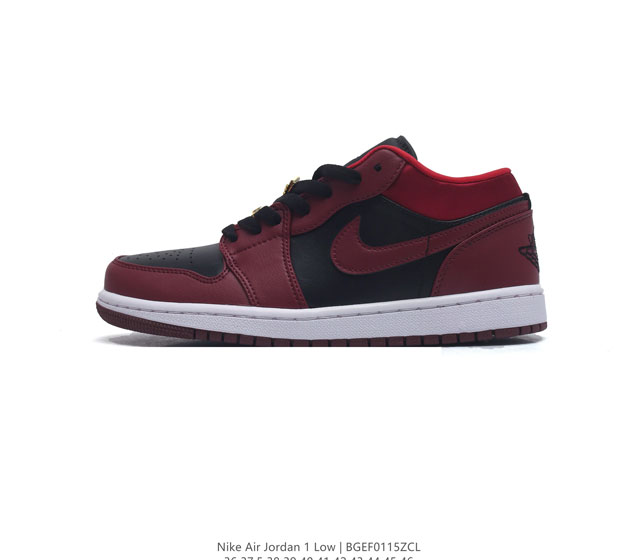 耐克 乔丹air Jordan 1 Low Aj1 乔1 低帮复古文化休闲运动篮球鞋 从1985 年面世的元年款汲取设计灵感 采用简洁大方的经典外观 熟悉中带一