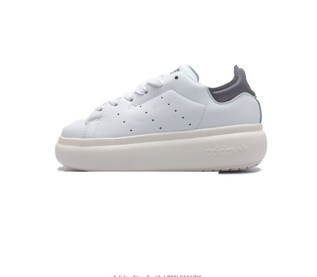 阿迪达斯 Adidas Originals Stan Smith Pf Shoes 经典厚底运动板鞋小白鞋 这款adidas Stan Smith系列经典运动鞋