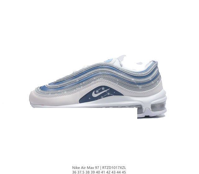 公司级 耐克nike休闲鞋 经典 气垫 Air Max 97 子弹气垫低帮运动鞋 Air Max '97 运动跑鞋以流线型鞋身和卓越科技为热爱运动的你造就全方位