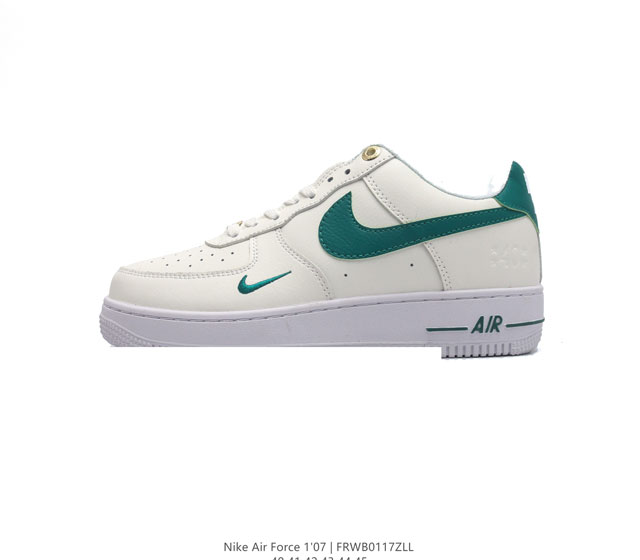 耐克 Nike Air Force 1 07 空军一号af1 低帮百搭厚底增高休闲运动板鞋 柔软 弹性十足的缓震性能和出色的中底设计 横跨复古与现代的外型结合