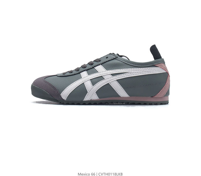 Asics 亚瑟士 男女鞋真标半码制 日产经典老牌-鬼塚虎 Onitsuka Tiger Mexico 66经典墨西哥系列复古经典百搭板鞋休闲运动鞋慢跑鞋 采用