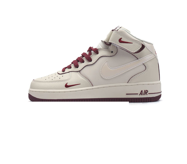 公司级nk Air Force 1'07 Mid Af1耐克 空军一号 Af1 中帮 魔术贴 厚底增高运动板鞋 原楦头原纸板 打造纯正空军版型 专注外贸渠道 全