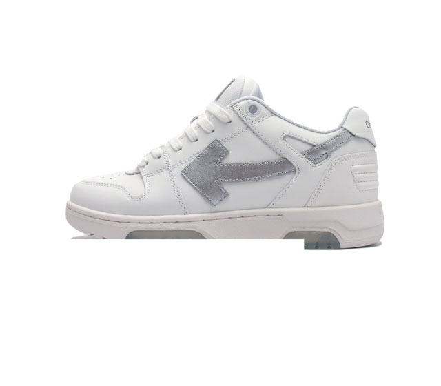 当红美潮 设计师独立品牌off-White C O Virgil Abloh Out Of Office Low-Top Leather Ow联名 箭头off-