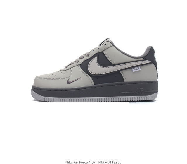 耐克 Nike Air Force 1 07 空军一号af1 低帮百搭厚底增高休闲运动板鞋 柔软 弹性十足的缓震性能和出色的中底设计 横跨复古与现代的外型结合