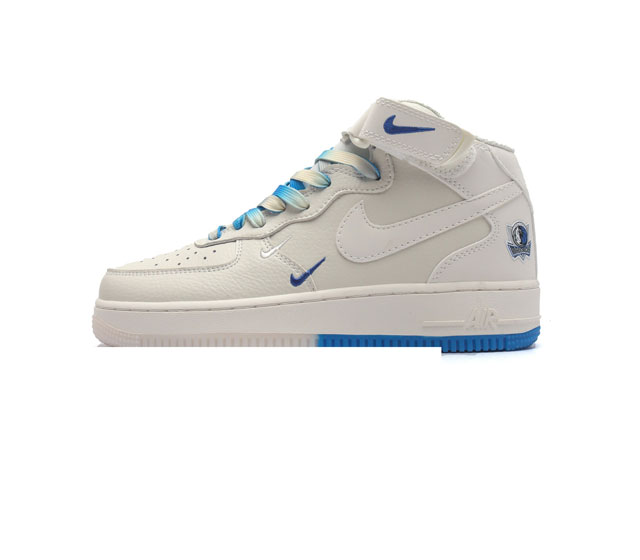 公司级nk Air Force 1'07 Mid Af1耐克 空军一号 Af1 中帮 魔术贴 厚底增高运动板鞋 原楦头原纸板 打造纯正空军版型 专注外贸渠道 全