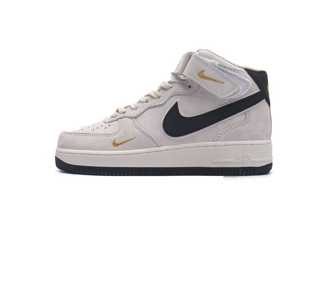 公司级nk Air Force 1'07 Mid Af1耐克 空军一号 Af1 中帮 魔术贴 厚底增高运动板鞋 原楦头原纸板 打造纯正空军版型 专注外贸渠道 全