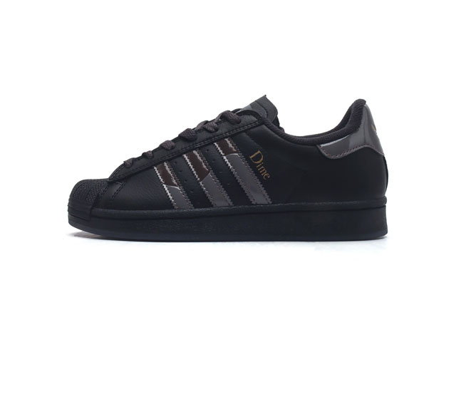 阿迪达斯 Adidas Dime Superstar Adv Shoes 联名款经典贝壳头运动滑板 Adidas Superstar系列经典运动鞋 诞生于196