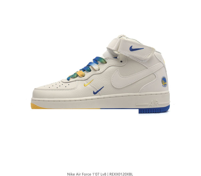 公司级nk Air Force 1'07 Mid Af1耐克 空军一号 Af1 中帮 魔术贴 厚底增高运动板鞋 原楦头原纸板 打造纯正空军版型 专注外贸渠道 全