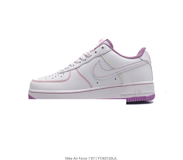 耐克 Nike Air Force 1 '07 Low 空军一号低帮百搭厚底增高休闲运动板鞋 柔软 弹性十足的缓震性能和出色的中底设计 横跨复古与现代的外型结合