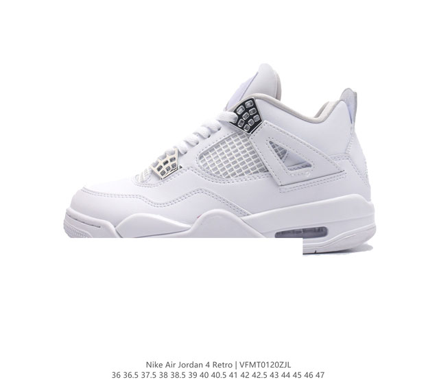 公司级 耐克 Nike Air Jordan 4 Retro Og迈克尔 乔丹aj4代乔4 中帮复古休闲运动文化篮球鞋 秉承轻量化的速度型篮球鞋设计思想完成设计