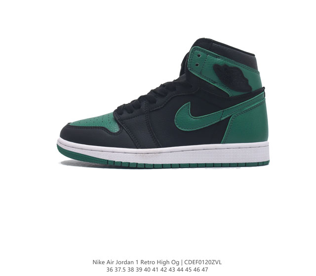 耐克 男女鞋 Nike Air Jordan 1 Retro High Og 乔丹一代aj1 乔1 Aj1 篮球鞋复刻运动鞋 皮面高帮板鞋的设计灵感源自运动夹克