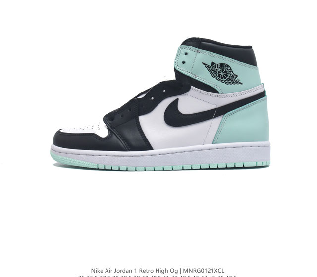 耐克 男女鞋 Nike Air Jordan 1 Retro High Og 乔丹一代aj1 乔1 Aj1 篮球鞋复刻运动鞋 皮面高帮板鞋的设计灵感源自运动夹克