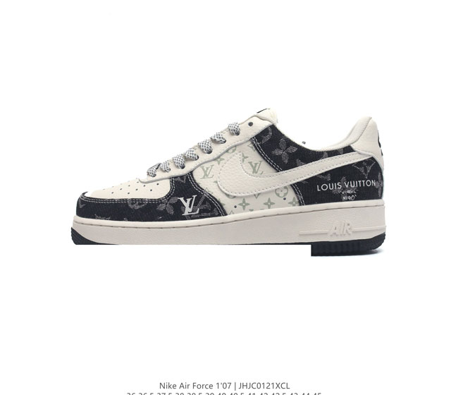 Louis Vuitton X Nike Air Force 1 Low 路易威登联名 耐克 空军一号 Af1 低帮百搭休闲厚底增高运动板鞋 柔软 弹性十足的缓