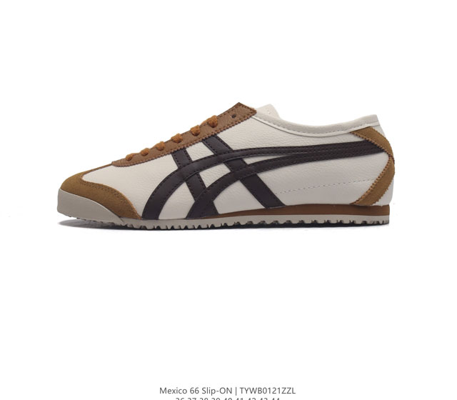 Asics 亚瑟士 男女鞋真标半码制 日产经典老牌-鬼塚虎 Onitsuka Tiger Mexico 66经典墨西哥系列复古经典百搭板鞋帆布休闲运动鞋慢跑鞋