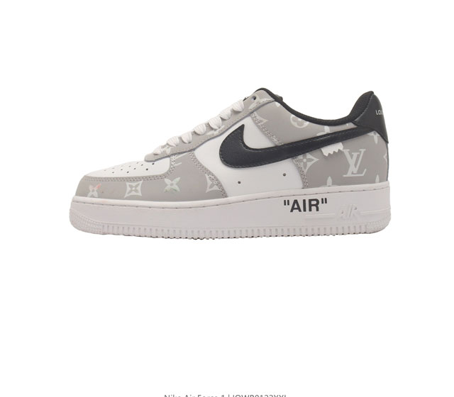 Louis Vuitton X Nike Air Force 1 Low 路易威登联名 耐克 空军一号 Af1 低帮百搭休闲厚底增高运动板鞋 柔软 弹性十足的缓