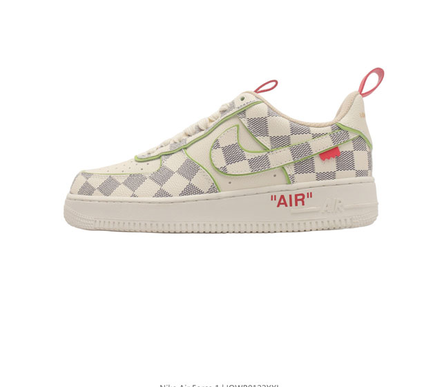 Louis Vuitton X Nike Air Force 1 Low 路易威登联名 耐克 空军一号 Af1 低帮百搭休闲厚底增高运动板鞋 柔软 弹性十足的缓