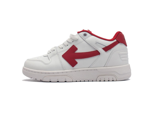 当红美潮 设计师独立品牌off-White C O Virgil Abloh Out Of Office Low-Top Leather Ow联名 箭头off-