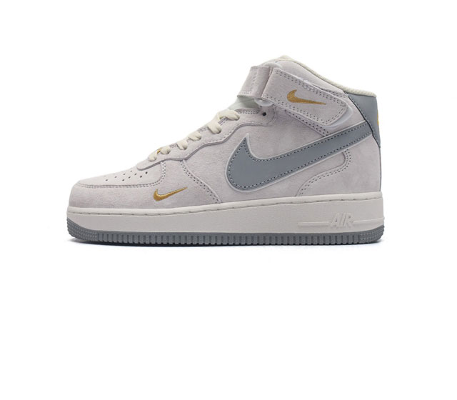 公司级nk Air Force 1'07 Mid Af1耐克 空军一号 Af1 中帮 魔术贴 厚底增高运动板鞋 原楦头原纸板 打造纯正空军版型 专注外贸渠道 全