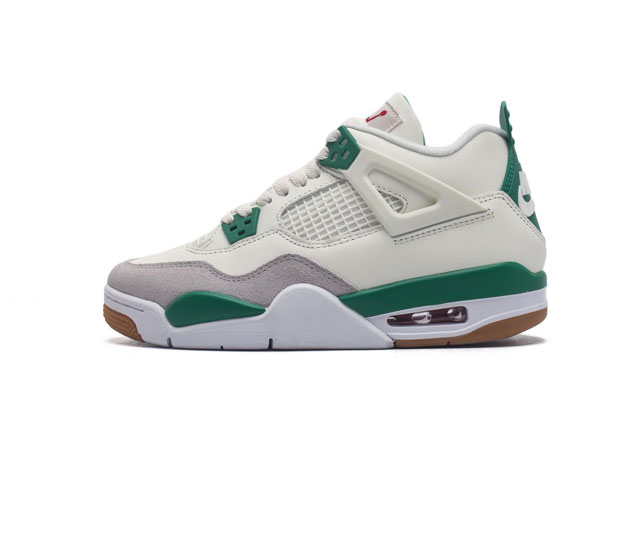 公司级 耐克 乔4 乔丹四代 Nike Air Jordan 4 Aj4 乔丹4代 复古休闲运动文化篮球鞋 秉承轻量化的速度型篮球鞋设计思想完成设计 降低重量的