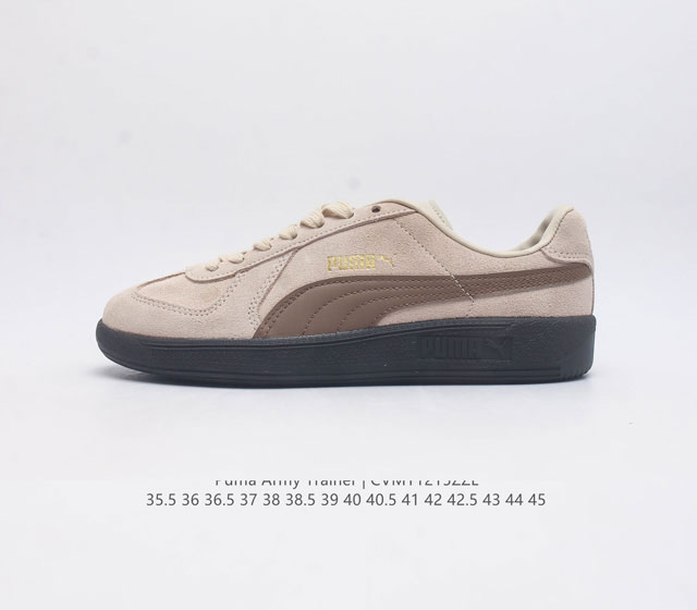 彪马puma Palermo Og 防滑耐磨低帮德训板鞋 男女同款运动鞋 Army Trainer Og休闲鞋沿用德训鞋经典外观 鞋身和鞋舌分别添加了品牌标志性