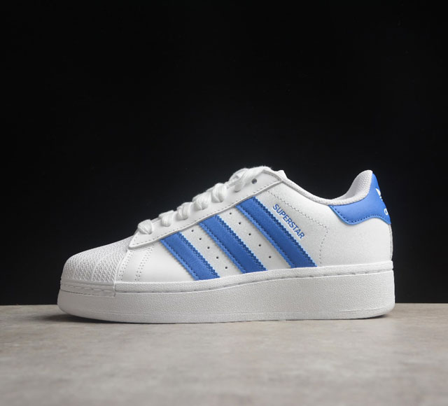 纯原 Adidas Originals Superstar Xlg 贝壳头厚底休闲板鞋货号 If8068 23官方新款 专柜同步配色 全系列原鞋开发 版型正确