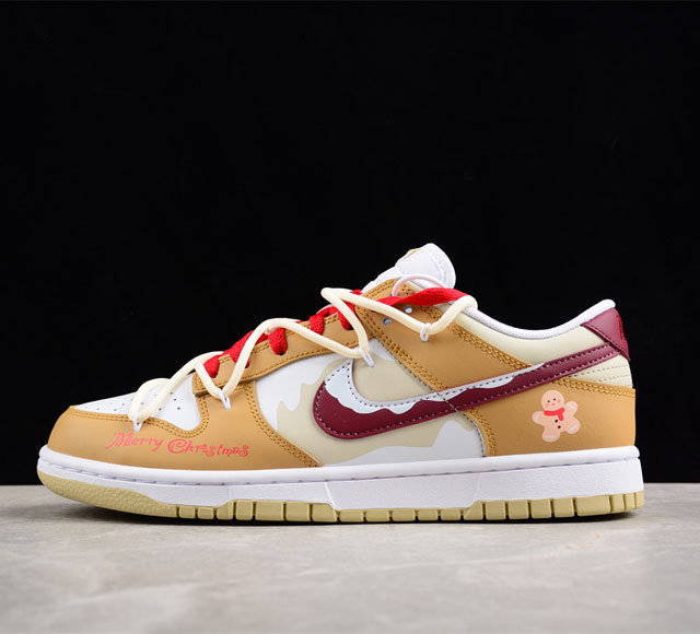 Nk Dunk Low 叁次实验室 姜饼人曲奇味 杏仁色 Sb绑带低帮休闲板鞋 Dv0833-100 尺码 36 36 5 37 5 38 38 5 39 40