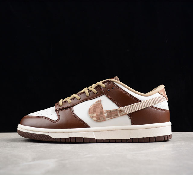 Nk Dunk Low Brown Plaid 白棕拼接 Sb低帮休闲板鞋 Fv3653-191 尺码 35 5 36 36 5 37 5 38 38 5 39