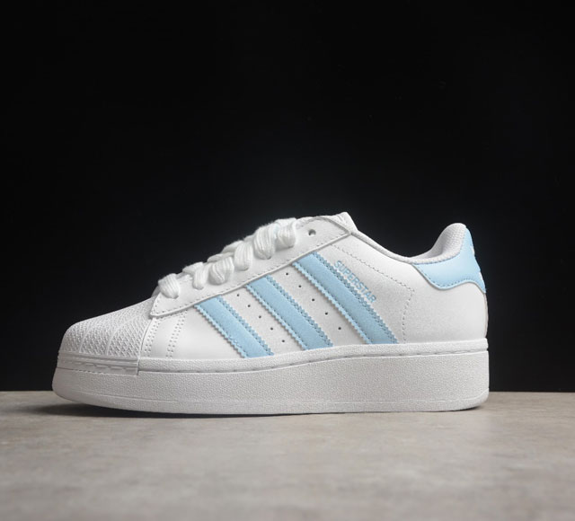 纯原 Adidas Originals Superstar Xlg 贝壳头厚底休闲板鞋货号 If3003 23官方新款 专柜同步配色 全系列原鞋开发 版型正确