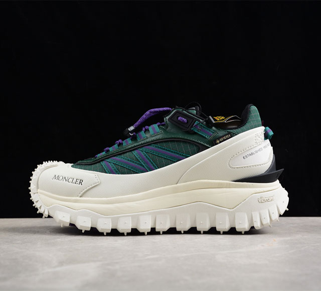 Moncler 盟可睐 蒙口 Trailgrip Gtx 抗撕裂材质 山地户外鞋 鞋身采用cordura防撕裂尼龙 Gore-Tex防水材质 中底内置全掌碳板