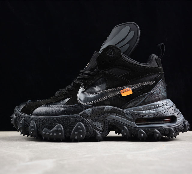 纯原版本 Off-White X Nike Acg Air Terra Forma 高帮机能户外 尖钉登山鞋货号: Dq1615-200 整个鞋身采用中筒造型呈