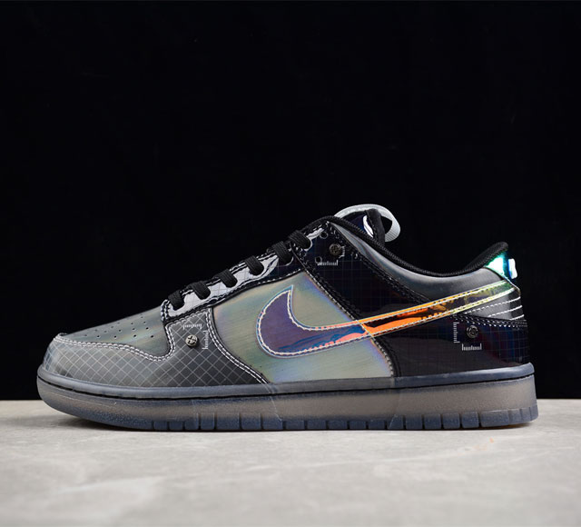 Nk Dunk Low Hyperflat 黑灰黄镭射渐变 Sb低帮休闲板鞋 Fv3617-001 尺码 36 36 5 37 5 38 38 5 39 40